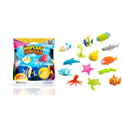 Стретч-іграшка у вигляді тварини – МОРСЬКІ ПРИГОДИ (В асортименті, у дисплеї)