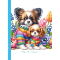 Блокнот, 60 г, інтегральний, 143x200 мм, 64 аркуші, клітинка, матова ламінація, дизайн 24365