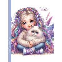 Блокнот, 80 г, інтегральний, 143x200 мм, 48 аркушів, чисті аркуші, матова ламінація, дизайн 24330