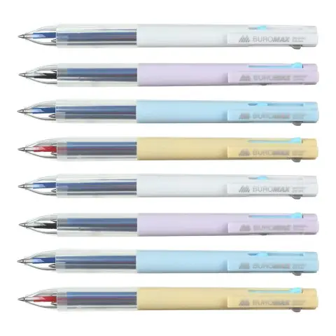 Ручка гелева автоматична 3 в 1, 0.5 мм, синя, чорна, червона