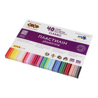 Пластилін Classic KIDS Line, 40 кольорів, 800 г