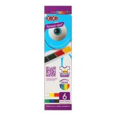 Краски акварельные Smart, 6 цветов, без кисти, картонная коробка