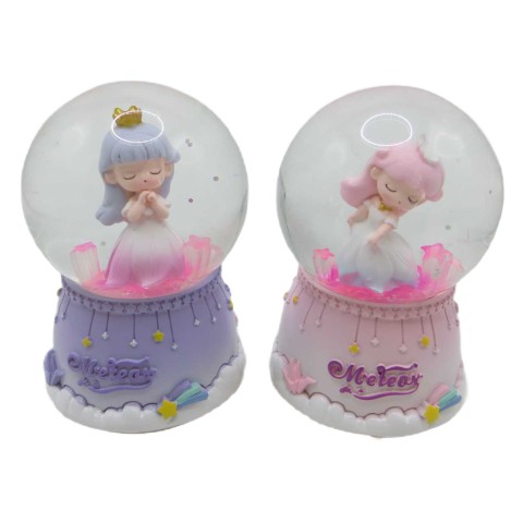 Сніжна куля Музична Дівчинка-квітка, 2198-Y, 80 мм (В асортименті)