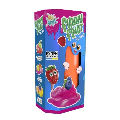 Лізун-антистрес Mr. Boo Funny Fruit, 350 мл (українською)