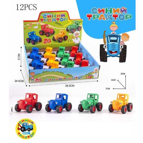 Синій трактор, 9604, інерція, гумові шини (В асортименті)
