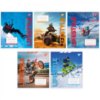 Зошити учнівські 48 аркушів клітинка Yes Lifestyle, 10 шт. в упаковці