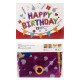 Набір фольгованих куль Happy Birthday, 40 см, 1215-МХ