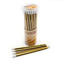 Олівець чорнографітний Classic, HB, з гумкою, 48 шт.