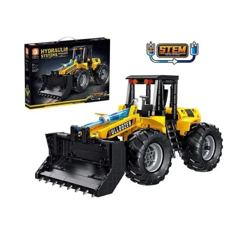 Конструктор Бульдозер 541 деталь гідравліка гумові шини FC9221