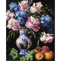 Набір для розпису по номерах Краса ірисів, 40x50 см, КНО3288