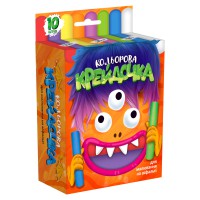 Крейда кольорова серії Крейдочка, великі, 10 кольорів, Danko Toys