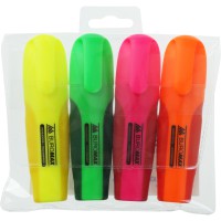 Набір текст-маркерів Neon, з гумовими вставками, 4 шт.