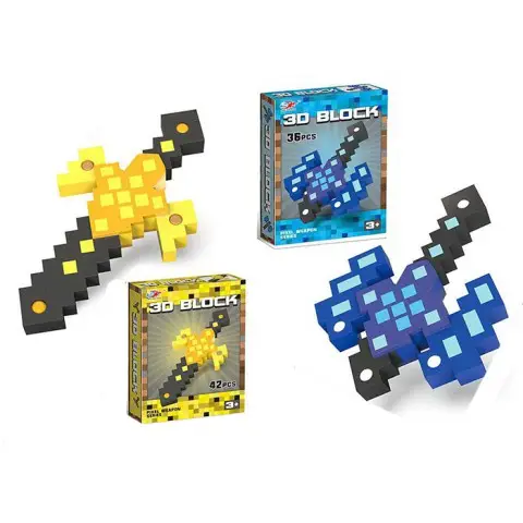 Меч Майнкрафт EVA зроби сам 36-42 деталі (В асортименті) SY1057-58