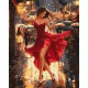 Набір для розпису по номерах Танець під дощем, Ideyka, 40x50 см, КНО8498