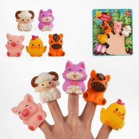 Пальчиковий театр Тваринки 5 фігурок інший набір SQ22001-4