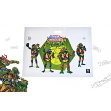 Подарунковий пакет поліетиленовий Qbee "Черепашки Ніндзя" 75x55 см, набір з 5-ти штук QB005-306