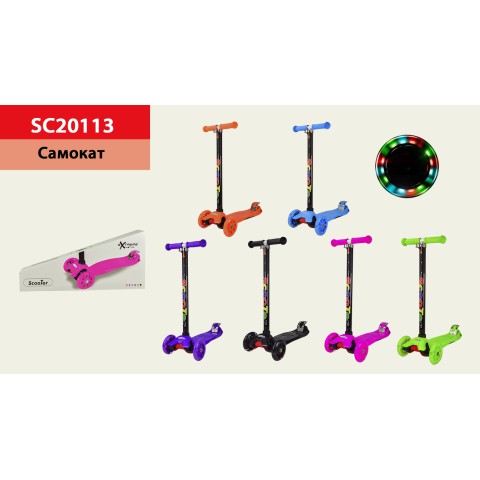 Дитячий самокат Bambi, SC20113, колеса PU, що світяться (В асортименті)