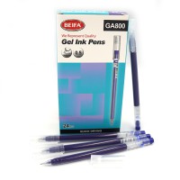 Набір гелевих ручок Beifa, 0.5 мм, швидко висихає, синя, 24 шт.