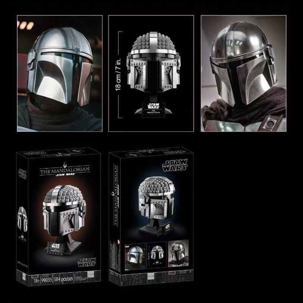 Конструктор "Голова героя: Мандалорець" 584 деталі, висота 18cм 99035