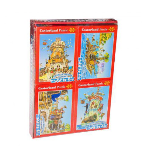 Пазли Castorland Капітан Врунгель, комплект із 4 пазлів, A-12022-BU3