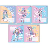 Зошити учнівські 12 аркушів коса лінія 767205, 25 шт. в упаковці