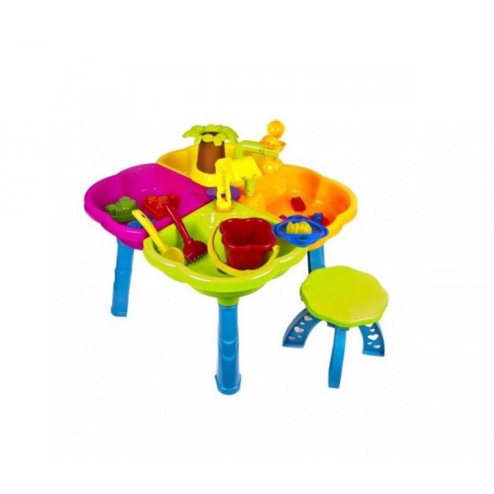 Столик песочный Kinderway с набором и стульчиком (01-121)