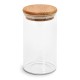 Банка скляна з бамбуковою кришкою R10902-12 350 мл 6,5×12 см