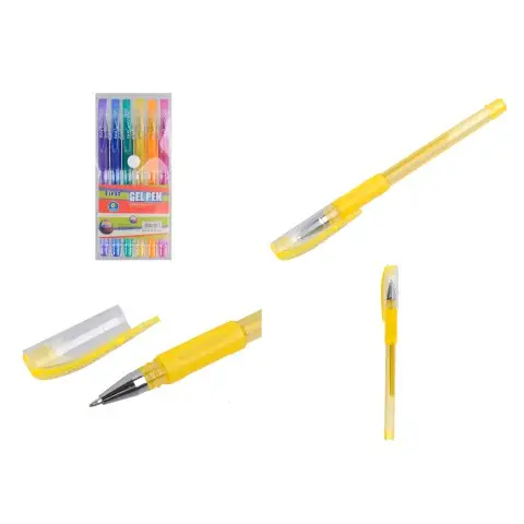 Набір гелевих ручок неон, 6 кольорів, F306-6