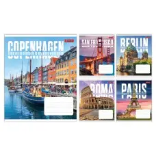 Тетради ученические 96 листов клетка 1B Next adventure, 5 шт. в упаковке