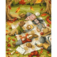 Набір для розпису по номерах Книжковий клуб, 40x50 см, КНО6542