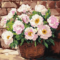 Набір для розпису по номерах Ніжний аромат, Ideyka, 40x40 см, КНО3311