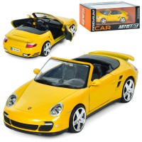 Машина АвтоСвіт Porsche 911 Turbo Cabriolet 1:24 метал 18 см двері гумові колеса AP-1932