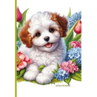 Щоденник, 55 г, 7БЦ, 165x240 мм, 40 аркушів, тиснення фольгою, 25062