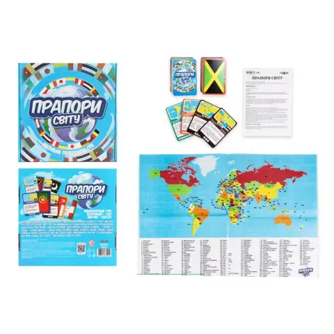 Настільна гра Прапори світу, укр, Strateg