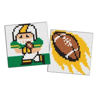 Набір з алмазною мозаїкою на самоклеючій основі для дітей Спорт Американський футбол, 2 шт. 9x9 см, AMS1106