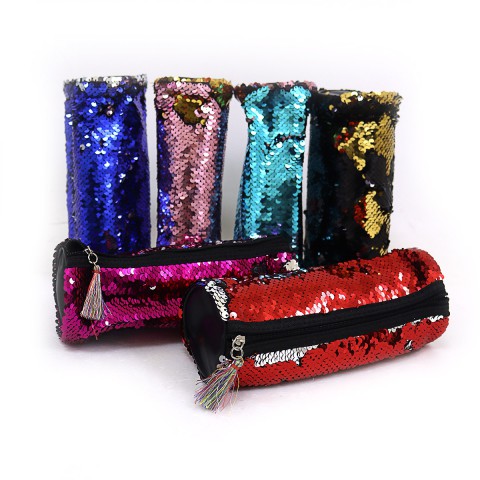 Пенал-тубус із паєтками Блиск, 22x7 см