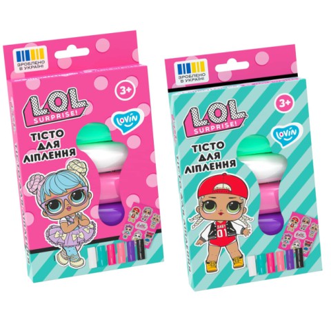 Набір для ліплення з тістом L.O.L. Surprise!, 6 кольорів, TM Lovin