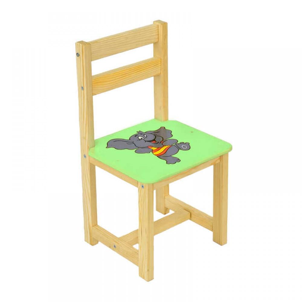 Стул "Слон" зеленый ТМ Мася (высота 54см), Бамсик 4012