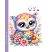 Блокнот, 80 г, інтегральний, 128x165 мм, 48 аркушів, чисті аркуші, матова ламінація, дизайн 24299