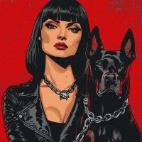 Набір для розпису по номерах Небезпечні, Ideyka, 40x40 см, КНО8546