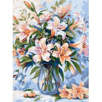 Набір для розпису по номерах Квіткова поема, 30x40 см, КНО3281