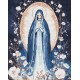 Набір з алмазною мозаїкою на підрамнику Непорочна Діва Ideyka AMO8201, 40x50 см