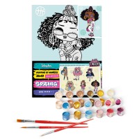 Набір для розпису по номерах для дітей 5+ L.O.L. Surprise! Tweens Hoops Cutie, Ideyka, 30x40 см, КНО6285