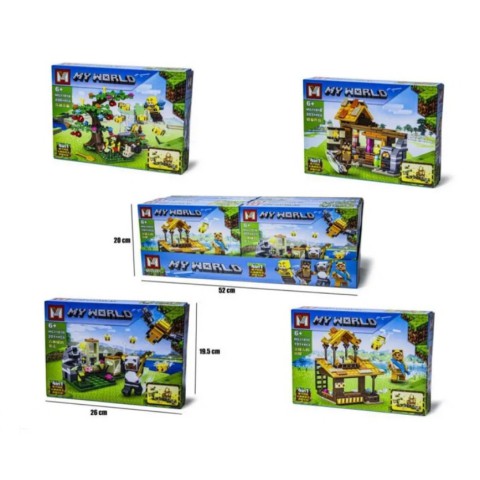 Конструктор Minecraft 203 деталі (в асортименті)