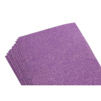 Фоаміран із глітером Флексика, 2 мм, Бузковий, 20x30 см, 10 аркушів в упаковці 8959