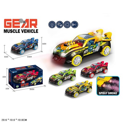 Машина батарейки, світло, дим (В асортименті)