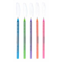 Ручка кулькова Flower Pearl Coated, синя, 30 шт., 411032