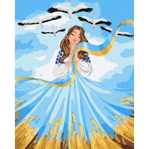 Набір для розпису по номерах Все буде Україна, 40x50 см, КНО2613