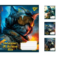 Зошити учнівські 36 аркушів лінія. YES Defenders of Ukraine 15 шт. в упаковці