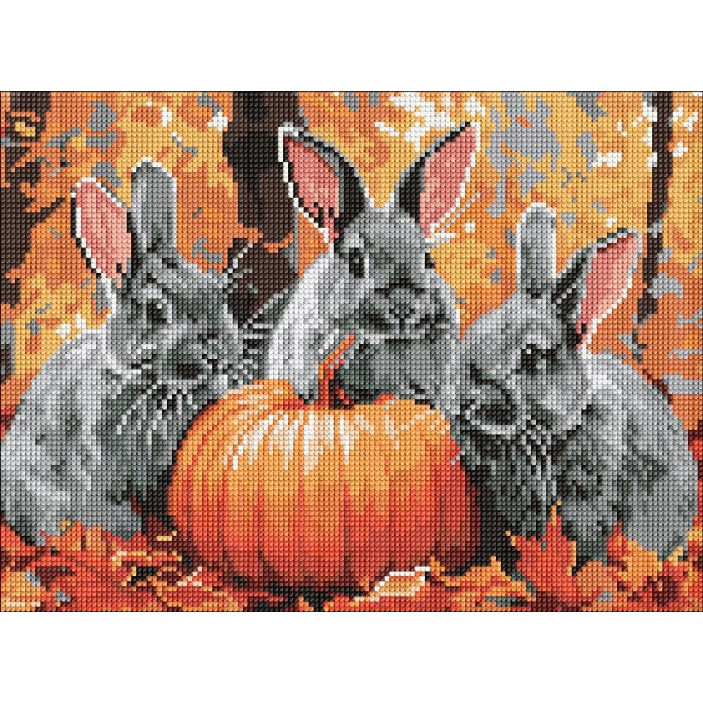 Набір з алмазною мозаїкою "Кролячі пригоди" 30х40см AMO8079